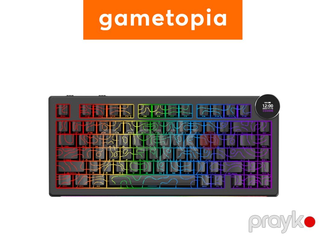 Ajazz AK820 V2 Pro - White Contour — Periferik cihazlar, Bakı (7)