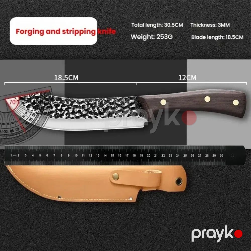 Çoxfunksiyalı bıçaq dəri çexollu, kamp və açıq hava mətbəxi üçün, BBQ və mətbəx üçün uyğundur, möhkəm kəsici ağızlı - prmt_1017 — Mallar, Bakı (2)