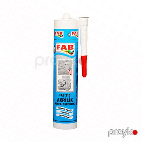 Fab akrilik montaj yapışdırıcı 310 ml ağ — Omid.az — Təmir və tikinti