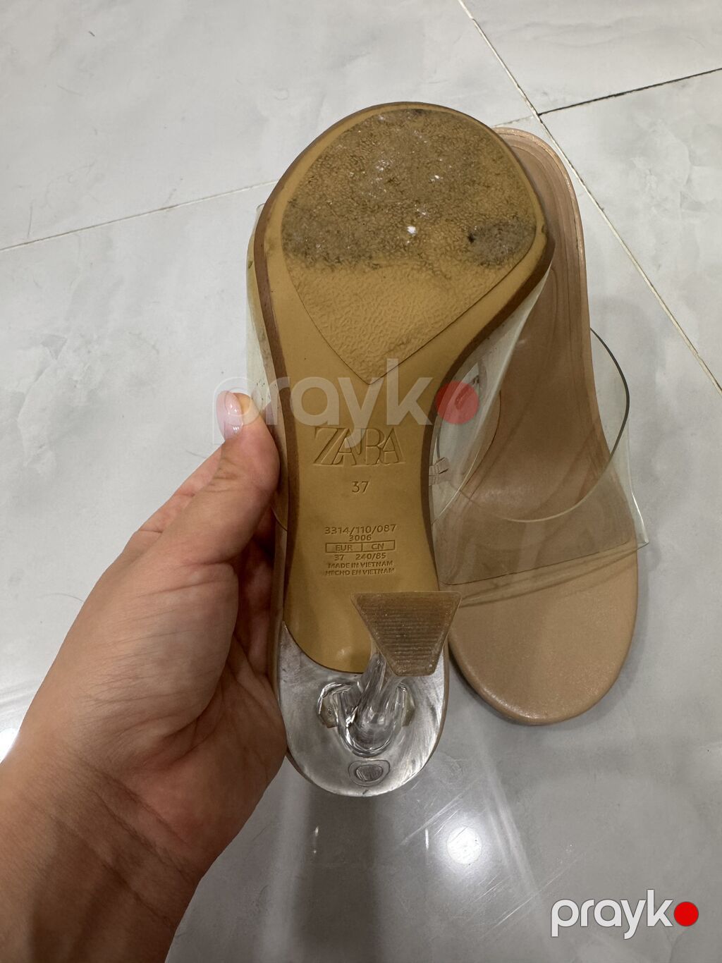 Tuflilər, Zara, Ölçü: 37, rəng - Bej, İşlənmiş — Tufl, Bakı (2)