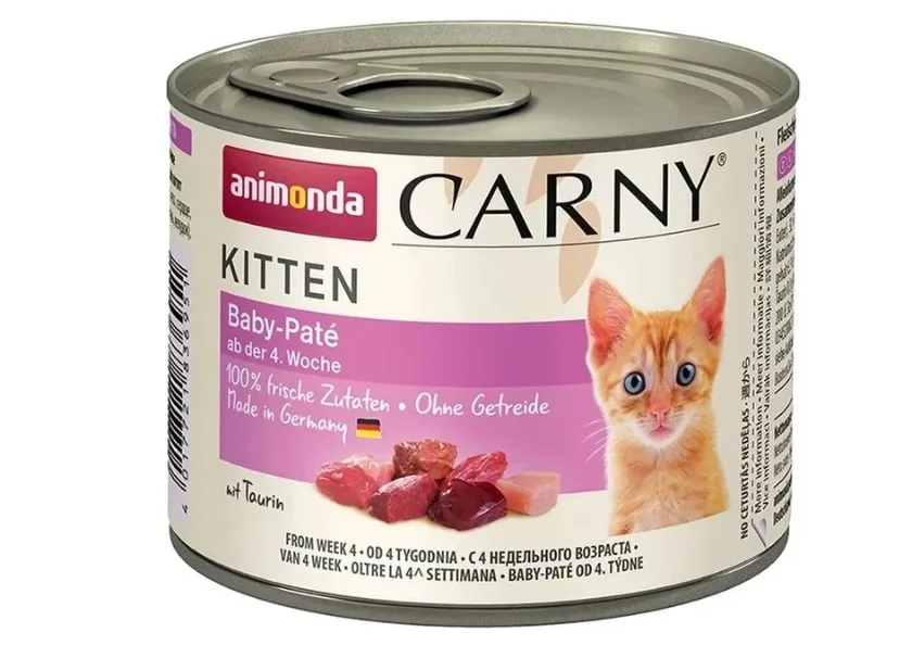 4 həftəlik yaşdan yuxarı pişik balaları üçün Carny Baby Pate, 200 q — Bakı