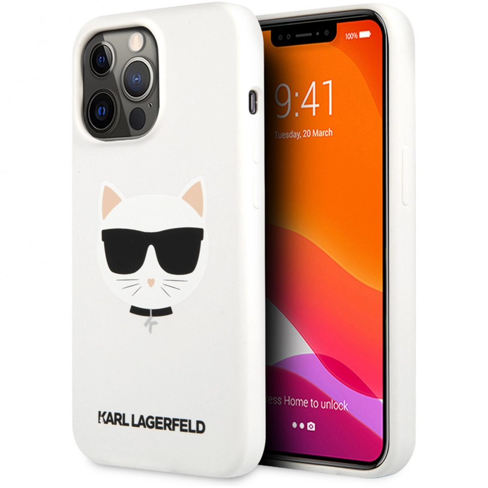 Karl hc Silicone choupette head black ip13 pro KLHCP13LSLCHBK White — Bakı