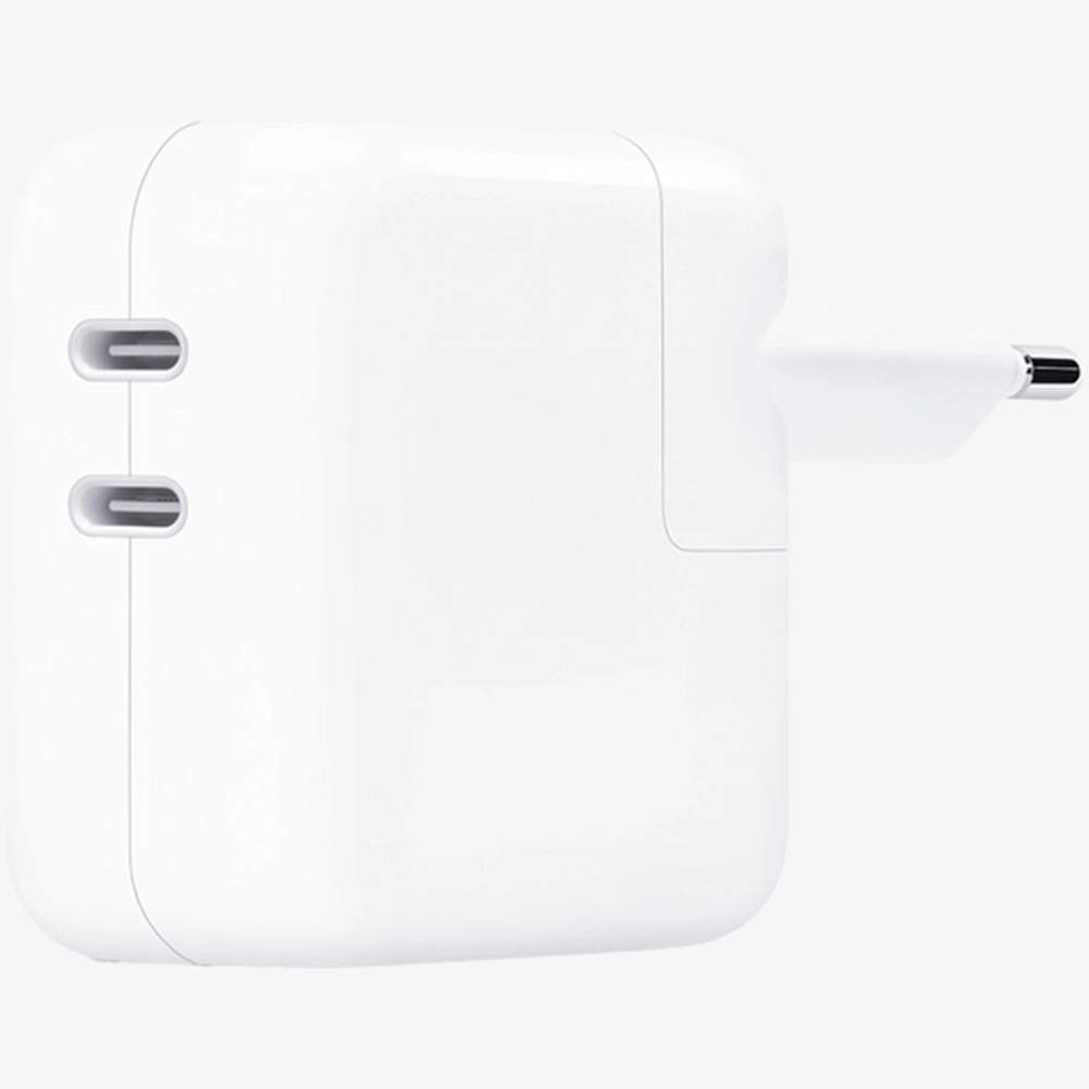 Qidalanma adapteri Apple 2*USB-C, 35 Vt, (MNWP3) Ağ — Bytelecom.az