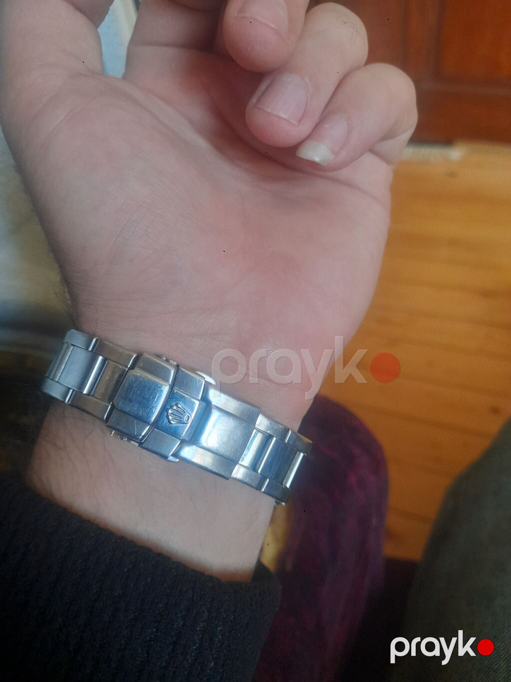 İşlənmiş, Qol saatı, Rolex, rəng - Gümüşü — Qol saatları, Qobustan (2)