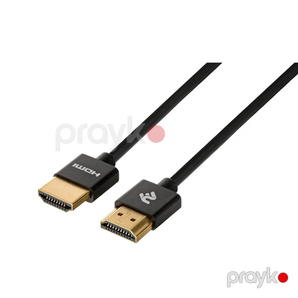 Kabel 2E HDMI 2.0 Gen2 Ultra Slim cable,black 2m — Smartfon üçün kabelləri və keçidçilər, Bakı (2)