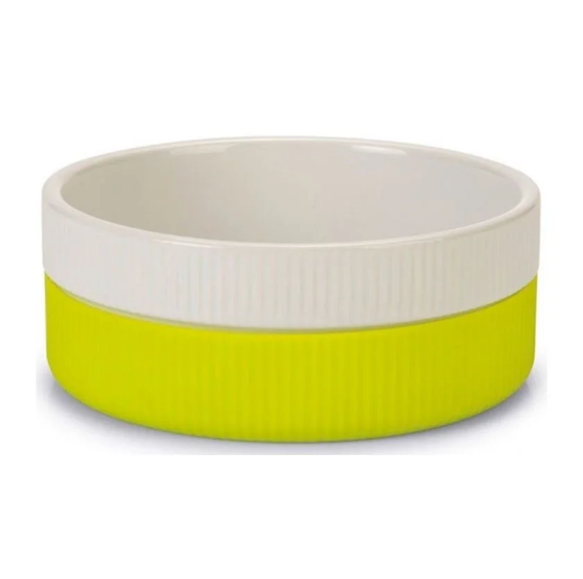 Beeztees Ceramic Dog Bowl Yellow, 15.5 cm — Bakı
