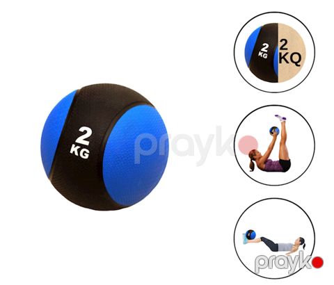 Tibbi top WS0359, sintetik kauçuk, göy, 2 kq — Bakı