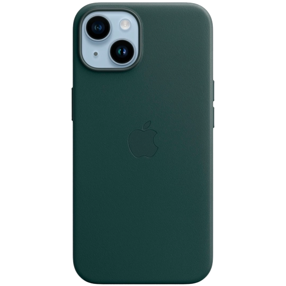 Apple Leather Case MagSafe iPhone 14 (MPP53) Forest Green — Bakı