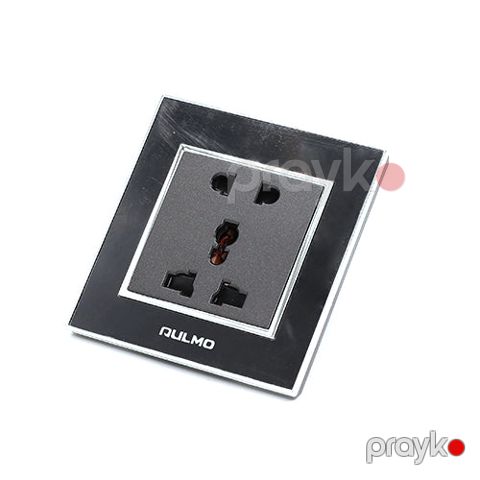 Aulmo qara 1 razetka + 1 multi razetka