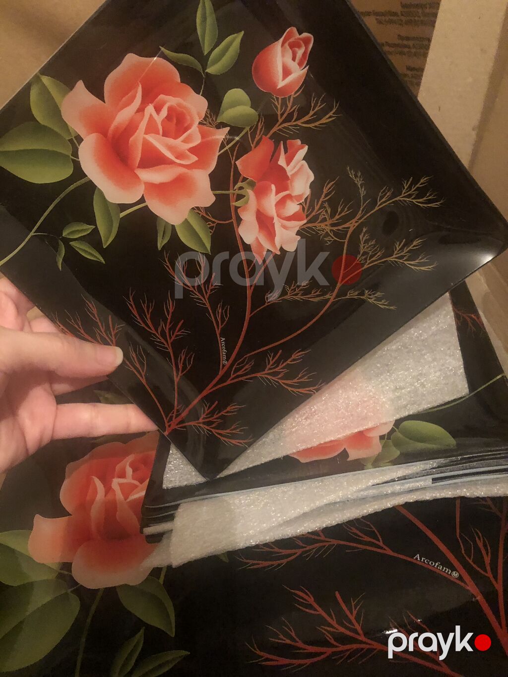 Nahar dəsti, rəng - Qara, Şüşə, 6 nəfərlik — Süfrə qabı, Bakı (4)