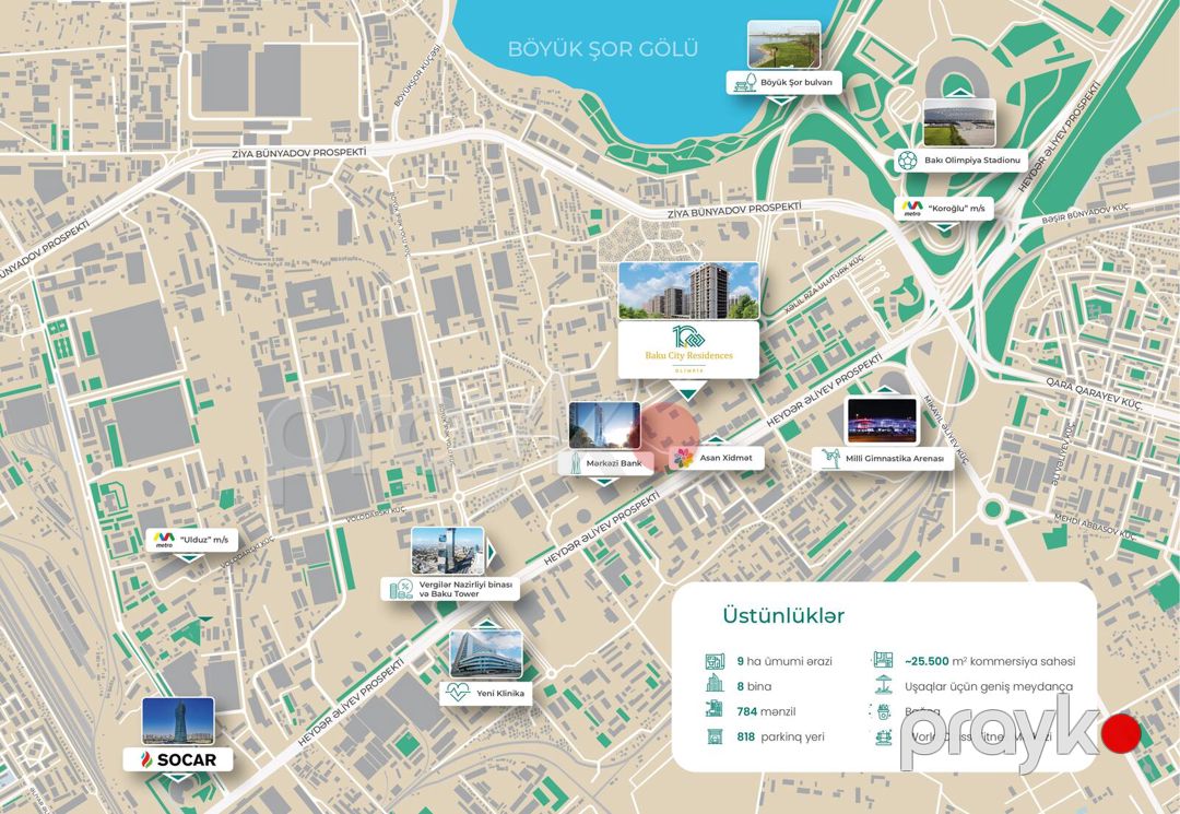 Satılır 2 otaqlı yeni tikili 71.5 m² — Mənzil, Bakı (11)