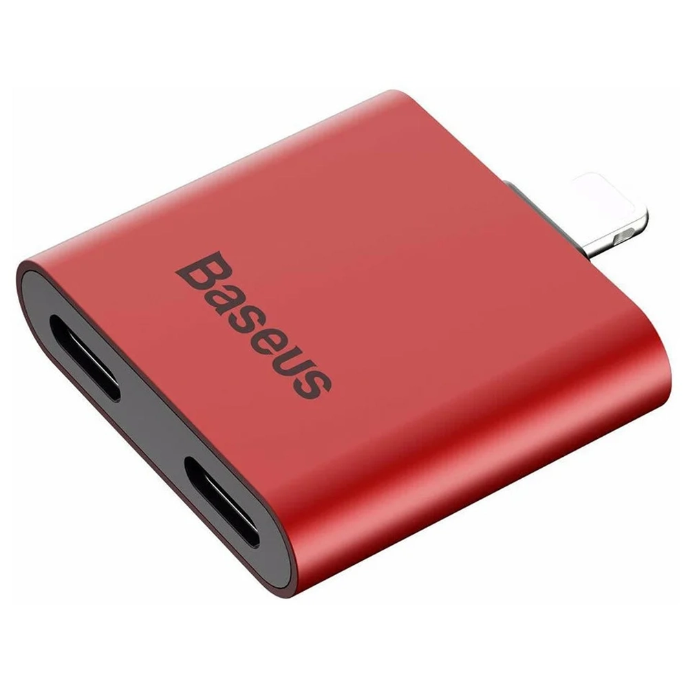 Baseus IP To Double IP Socket Adapter L39 Red — Bakı