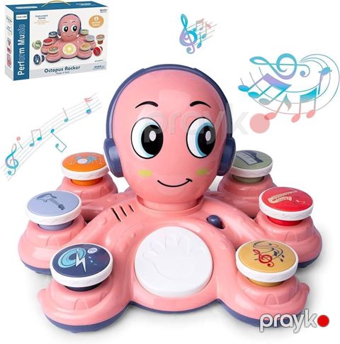 Musiqili oyuncaq Octopus Rocker RJ2873, plastik, 18+ ay — Bakı