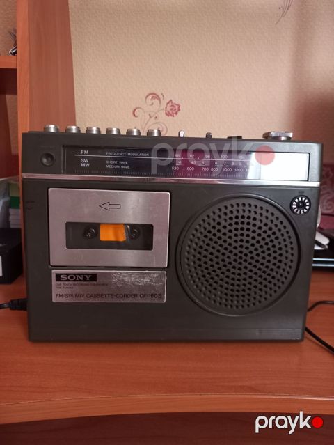 Sony CF-180S kasetli radio - Fm/sw/mw dalğalarında radio qəbul edən — Bakı