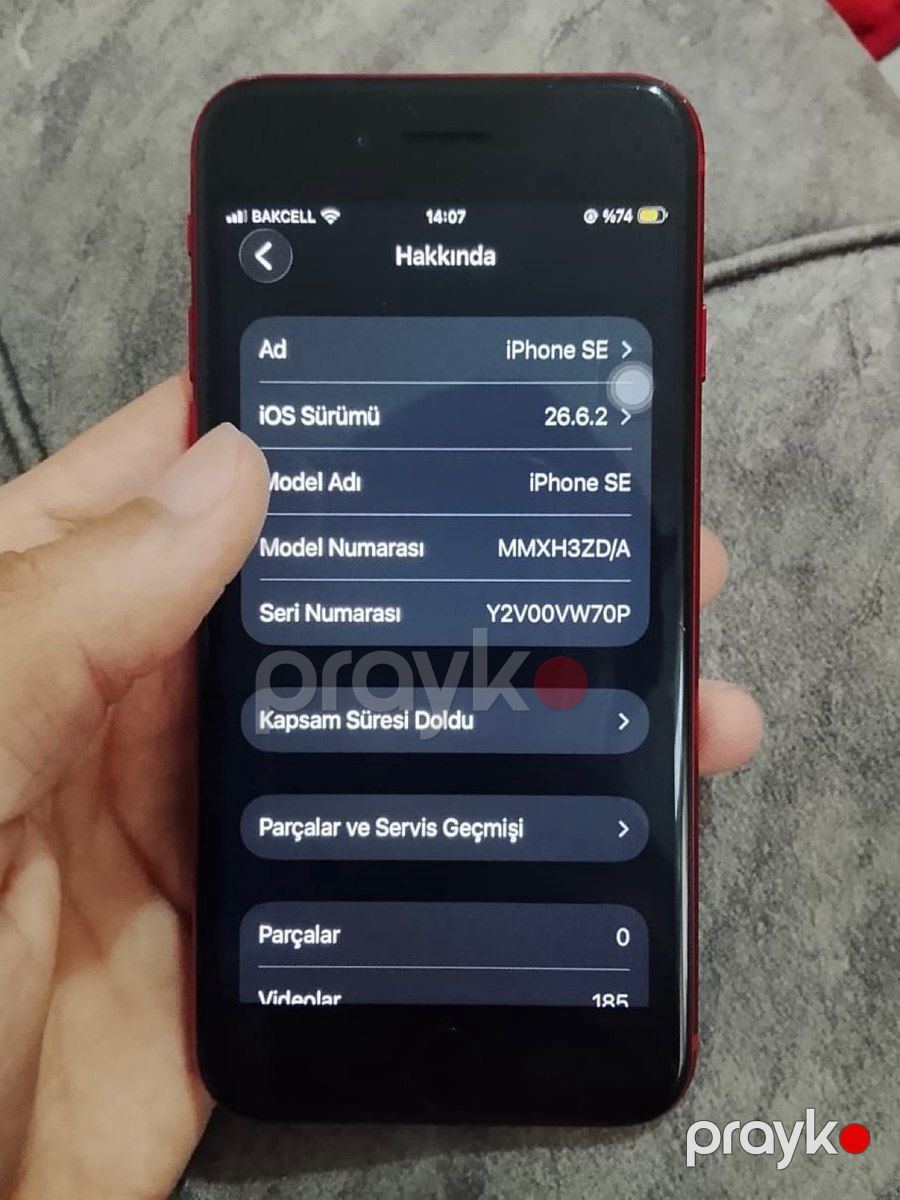 Apple iPhone SE (2022) Red 64GB/4GB — Smartfonlar, Bakı (6)