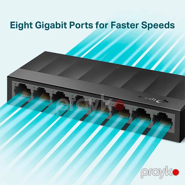 TP-Link 8 Port Gigabit Switch LS1008G Black — Mallar, Bakı (3)