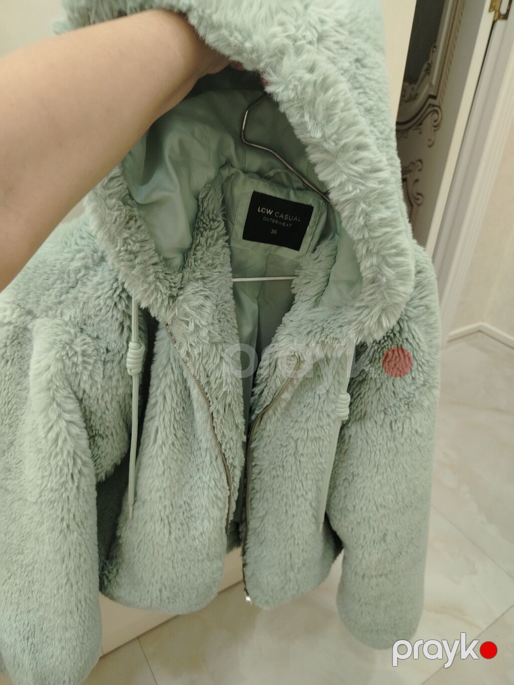 LCW Casual “Outerwear” xəz toxumalı kapüşonlu jaket - Brend: LCW — Jaketlər, Bakı (3)
