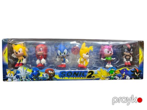 Fiqur dəsti Sonic 2, plastik/rezin, 6 əd, 3+ yaş — Bakı
