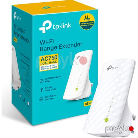 TP-Link Range Extender AC750 RE200 Ağ — Bakı