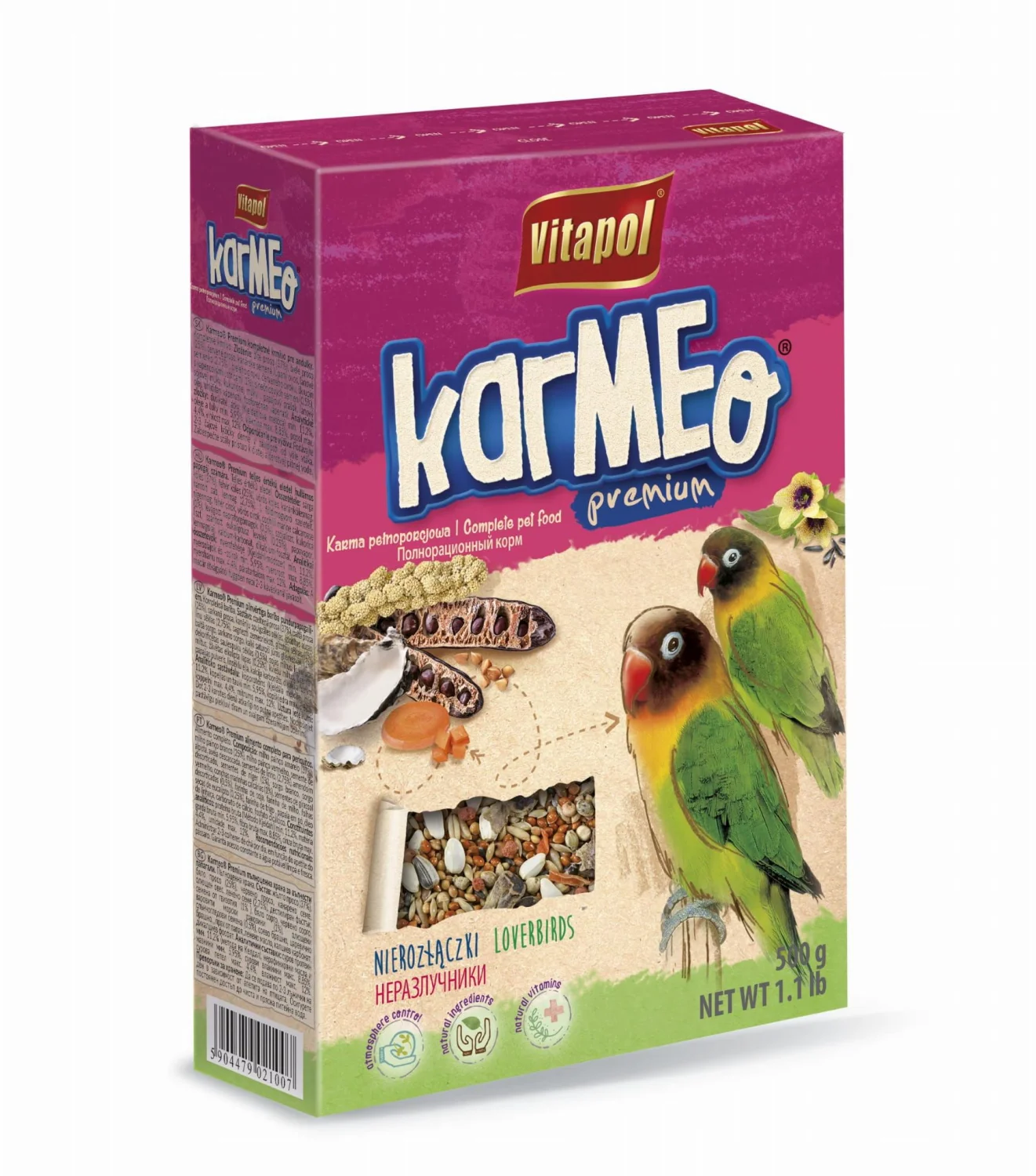 Vitapol Karmeo Sevgililər üçün Premium tam yem 500 q — Bakı