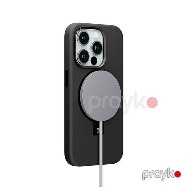Levelo Iris Pro Liquide Silicone Case for iPhone 15 Pro Black — Mallar, Bakı (3)