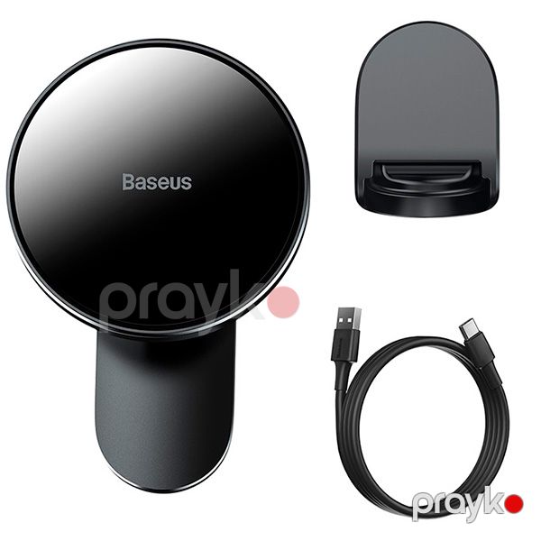 Holder Baseus Big Energy Car Mount Wireless Charger Black — Mallar, Bakı (2)
