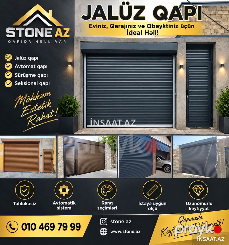 Stone az avtomat qapilar — Pəncərələr, qapılar, balkonlar, Bakı (5)