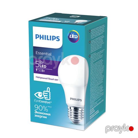 Phılıps essentıal LED bulb 5W E27 4000K 230V — Bakı