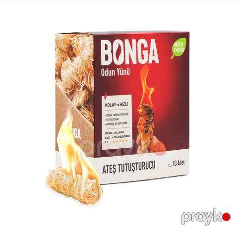 Odlama üçün vasitə Bonga odun yünü, 10 ədəd, təbii, manqal və soba üçün prl_0511 — Bakı