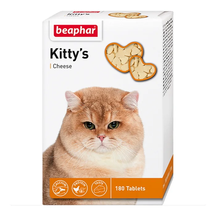 Beaphar Kitty’s Pendiri, 6 həftədən yuxarı pişik və bala pişiklərin sağlamlığını qorumaq üçün istifadə edilən qida əlavəsidir, 180 tablet — Bakı