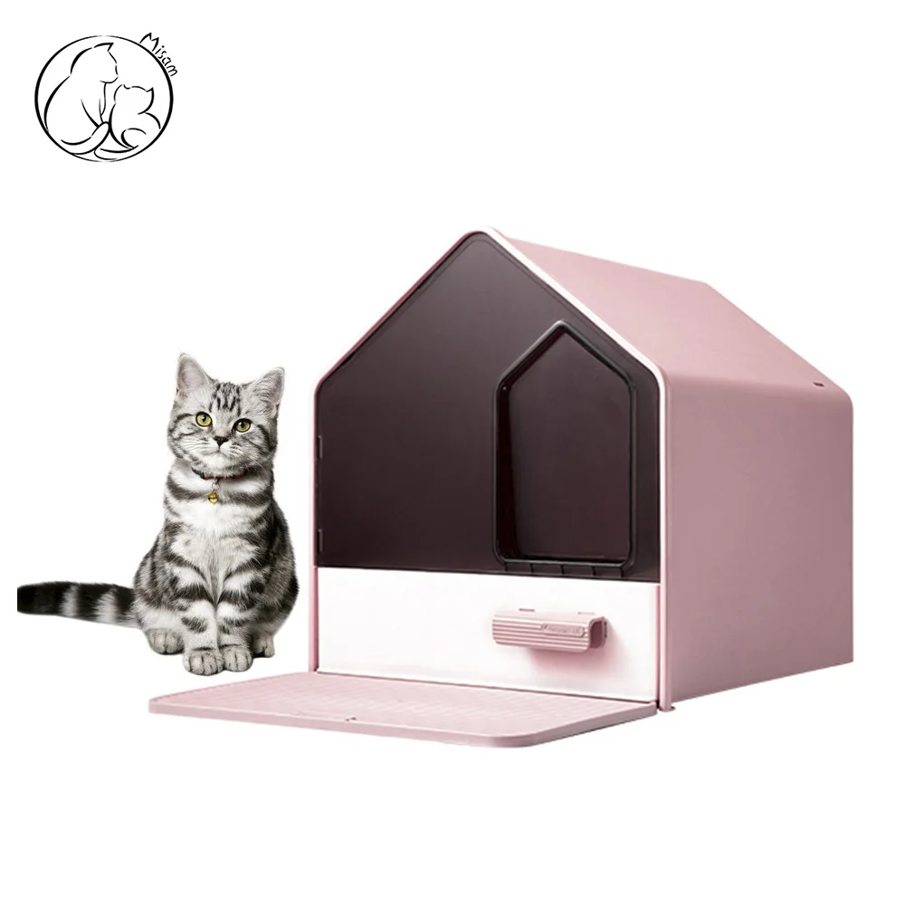Misam pişiklər üçün biotualet, çömçə ilə, 46×41×46 sm — Zoo.az — Cats