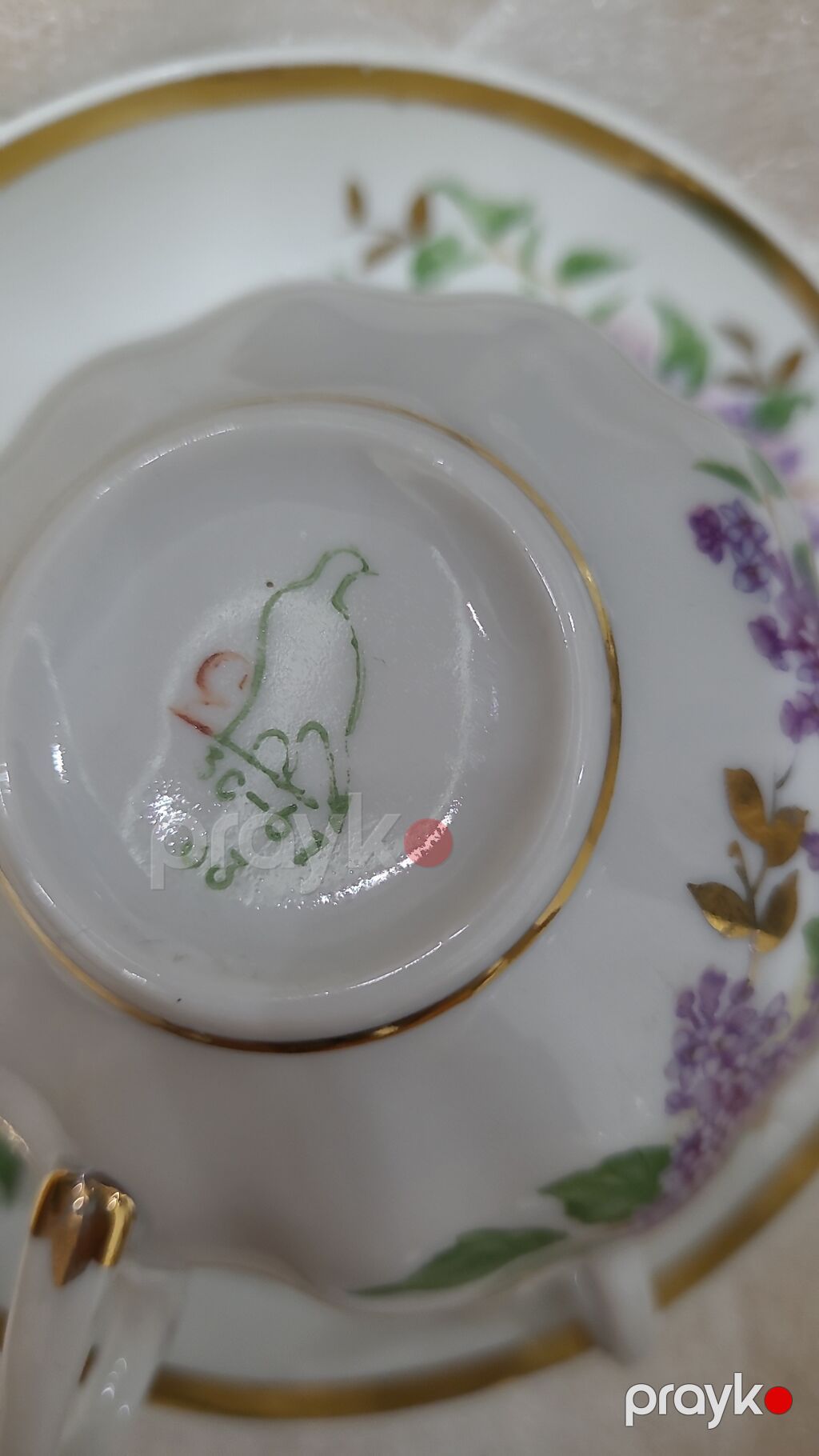 Çay dəsti, rəng - Ağ, Farfor, 6 nəfərlik, Ssri — Süfrə qabı, Bakı (3)
