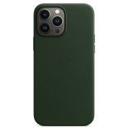 Apple Leather Case MagSafe iPhone 14 (MPP53) Forest Green — Mallar, Bakı (4)