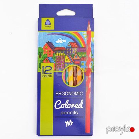 Karandaş rəngli 12rəng Ergonomic 290509 YES — Bakı