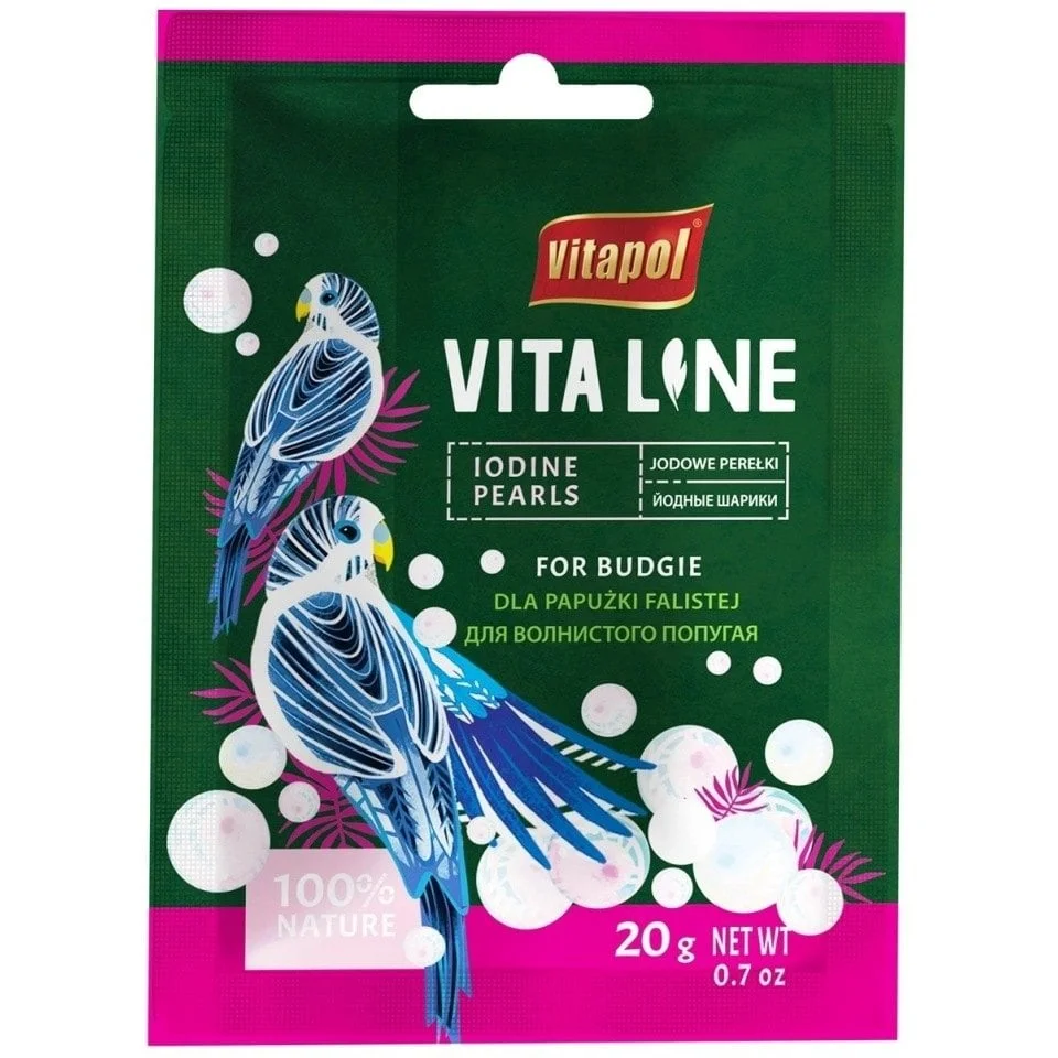 Vitapol Vitaline Mirvari Yod Budgerigars üçün 20q — Bakı