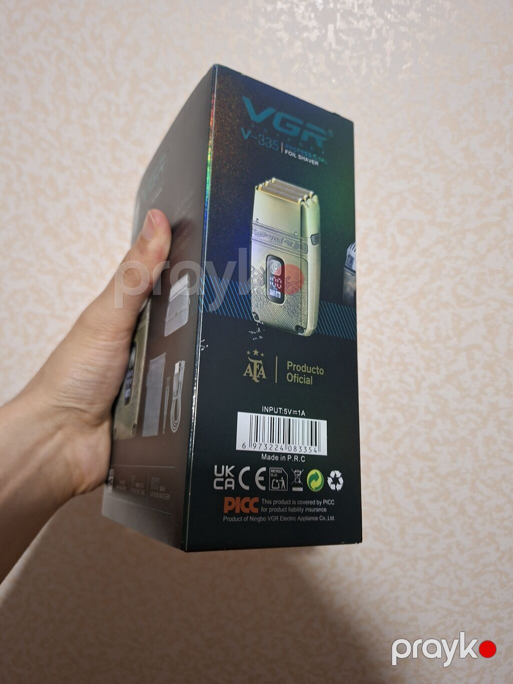 VGR V-335 Professional Fol Shaver – IPX6 suya davamlı elektrik ülgücü — Usturalar, trimmerler və epilyatorlar, Bakı (5)
