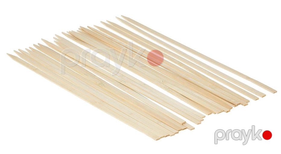 Taxta şiş çubuqları barbekü və meyvə, qril üçün, 40 sm prl_991220 — Mallar, Bakı (3)