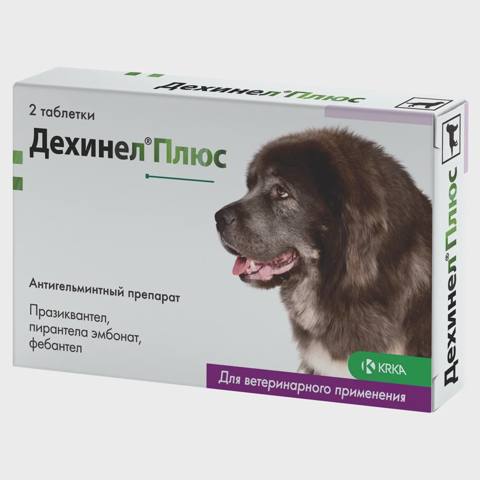Dehinel Plus 35 kq və daha çox çəkidə olan böyük itlər üçün antihelmintik (1 tablet) — Товары для животных