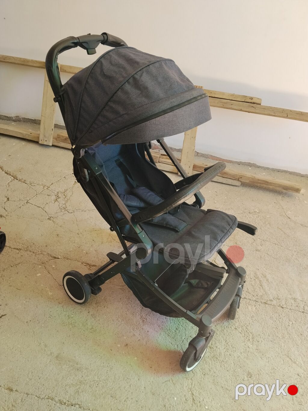 Uşaq arabası – yüngül və kompakt model - Rəng: tünd boz - Çərçivə — Arabalalar, Qobu (2)