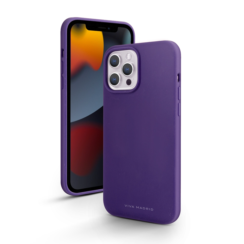Viva Madrid Ferro Liquid Silicone Case for MagSafe iPhone 13 Pro (6.1") 360º Bumper Full Protection VIVA-IP13PM-FERPUR Purple — Bakı