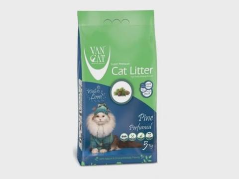 Van Cat şam meşəsi ətirli topalaşan pişik qumu, 5 kq — Kediler