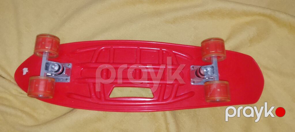 Skateboard (kruizer tipli) - Rəng: qırmızı altlıq, üst hissədə — Skeytbordlar, Bakı (2)