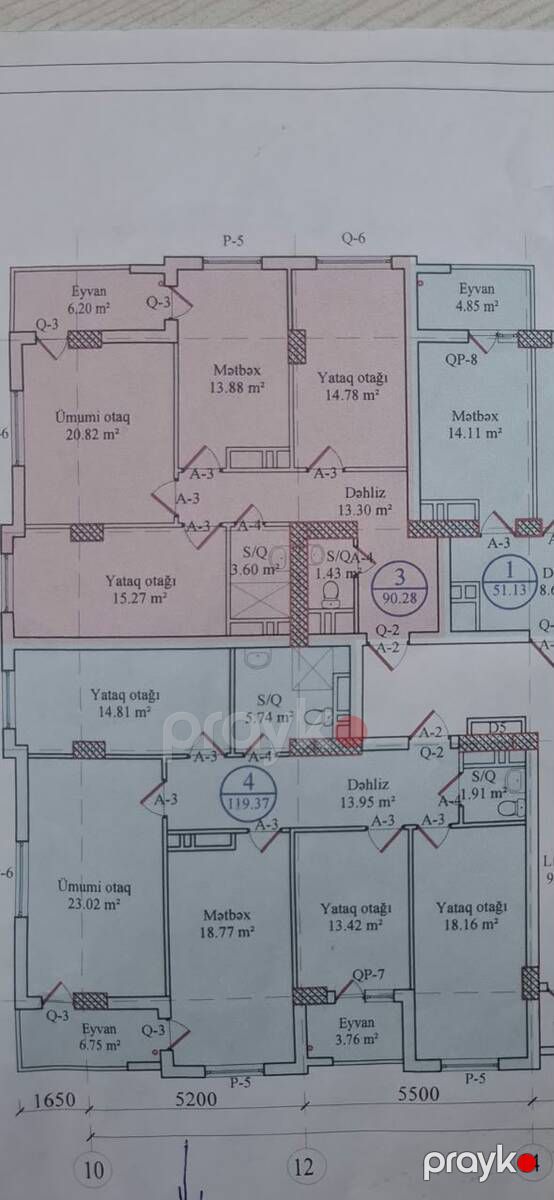 Satılır 4 otaqlı yeni tikili 119.4 m² — Mənzil, Bakı (6)