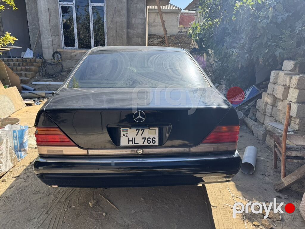 Mercedes-Benz S-Class W140 sedan - Korpus: qara rəng, klassik W140 — Avtomobillər, Saray (4)