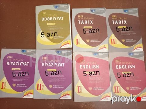 2023 Test Toplusu kitabları – Dövlət İmtahan Mərkəzi Fənlər və — Xırdalan