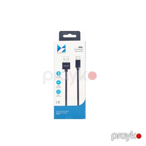 Kabel Mobaks MC-18 Black (Type-C) 12W — Bakı