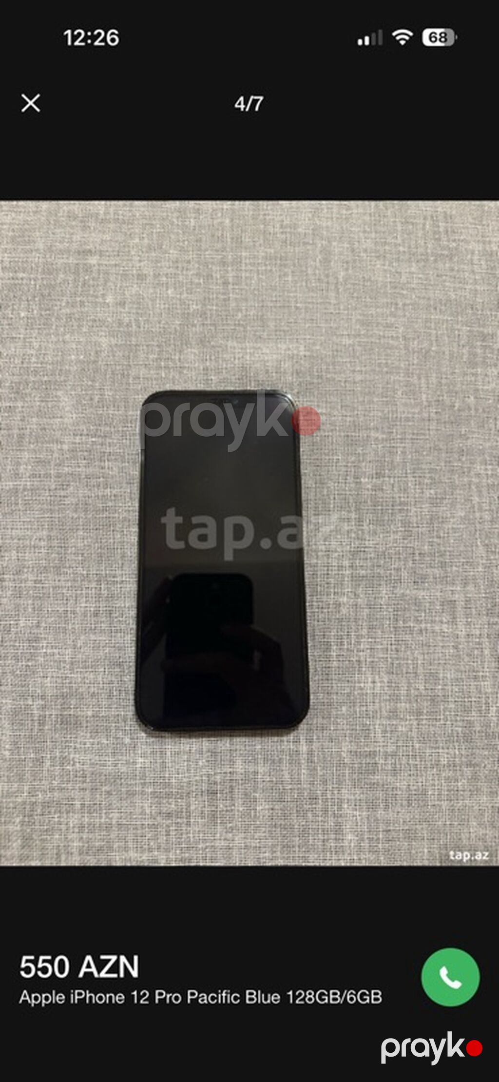 IPhone 12 Pro, 128 GB, Pacific Blue, Face ID — Apple iPhone, Bakı (4)
