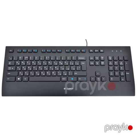 Logıtech Corded Keyboard K280E Business - Russian layout Black — Bakı