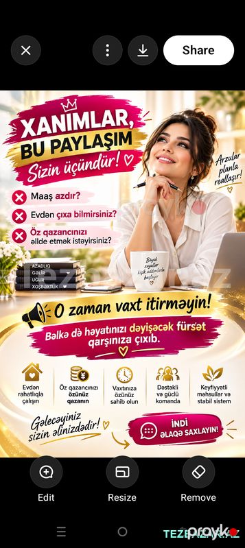 Xanımlar üçün iş fürsəti — Bakı