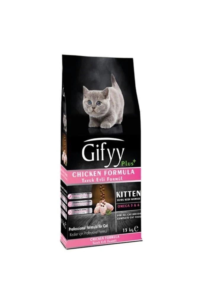 Giffy for Kittens with Chicken, pişik balaları üçün quru yem, toyuqla (çəki ilə) — Bakı